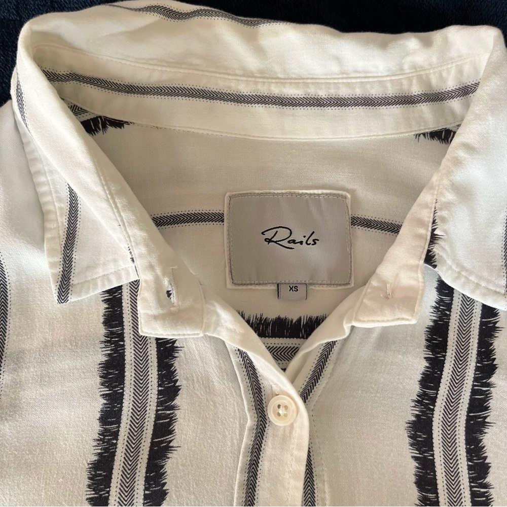 Rails White Striped Dress - Picture 6 of 9